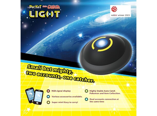 Brook Pocket Auto Catch Light White For Pokemon GO 