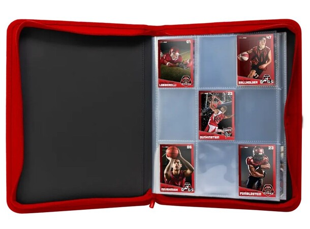 PRO-Binder Zip 9-Pocket Red Ultra Pro 