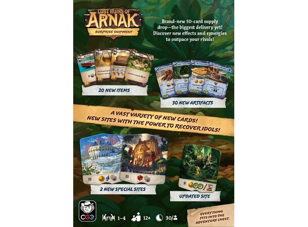 Lost Ruins of Arnak Surprise Shipment Expansion till Lost Ruins of Arnak 