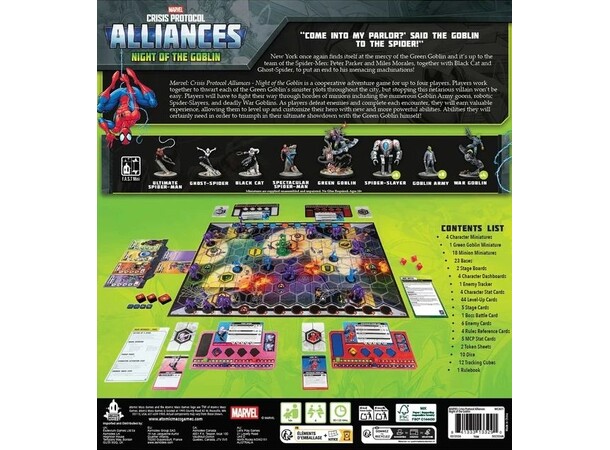 Marvel Crisis Protocol Alliances Night of the Goblin Brädspel 