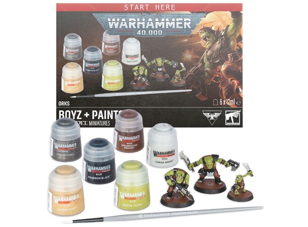 Orks Boyz + Paints Warhammer 40K 