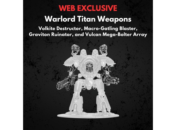 Warlord Titan Weapons Volkite Destructor The Horus Heresy - Legions Imperialis 