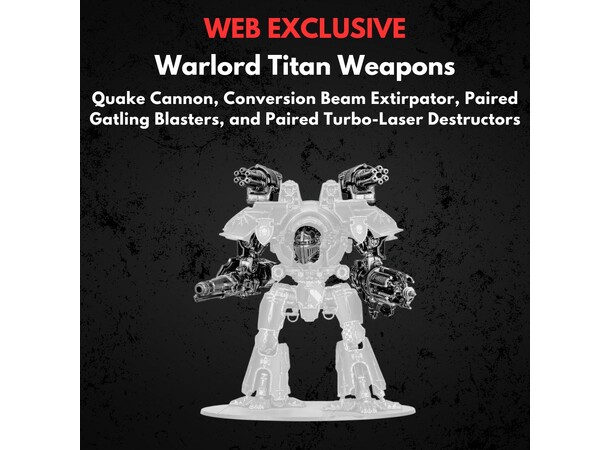 Warlord Titan Weapons Quake Cannons The Horus Heresy - Legions Imperialis 