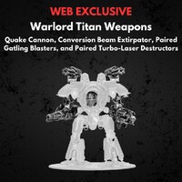 Warlord Titan Weapons Quake Cannons The Horus Heresy - Legions Imperialis