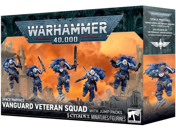 Space Marines Vanguard Veteran Squad with Jump Pack - Warhammer 40K 
