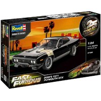 Fast & Furious Doms 1971 Plymouth GTX Revell 1:24 Byggsats