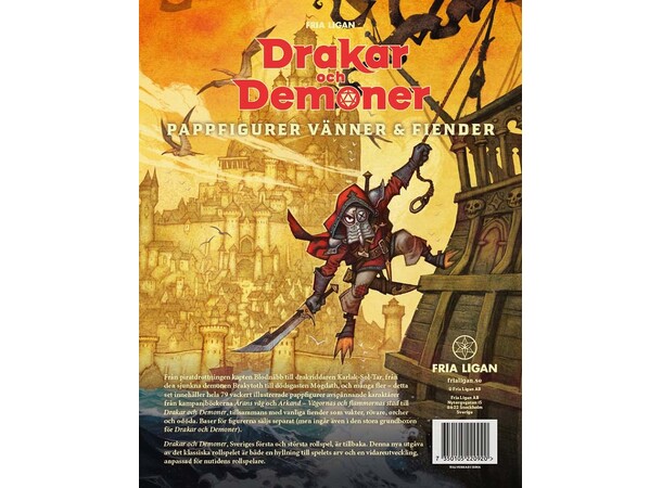 Drakar och Demoner Pappfigurer Vänner Fiender 