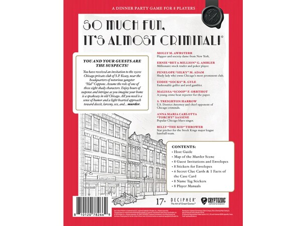 How to Host a Murder Brädspel Chicago Caper 