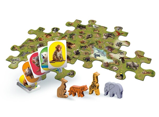 Seek and Find Wild Animals Brädspel Svensk utgåva 