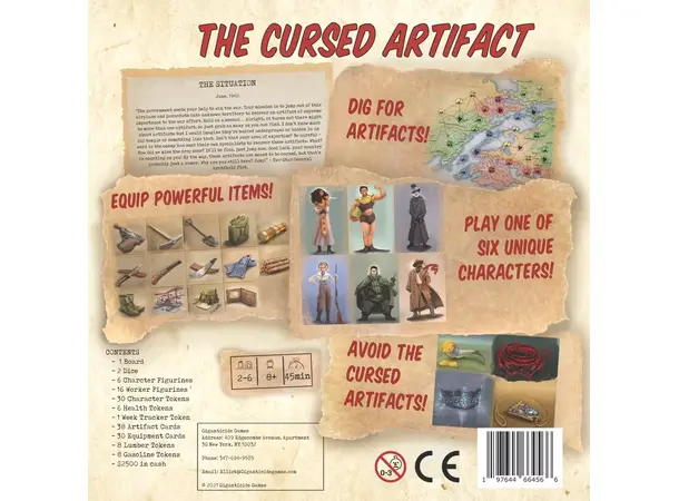 The Cursed Artifact Brädspel 