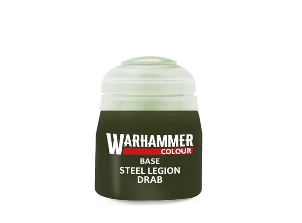 Warhammer Colour Base Steel Legion Drab Tidigare Citadel Colour 