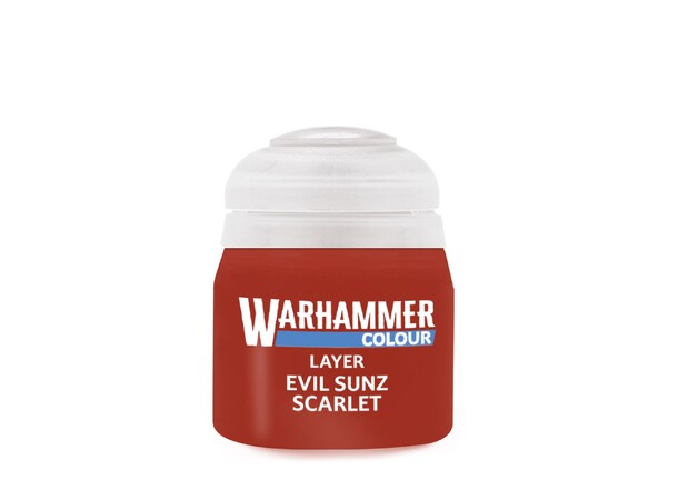 Warhammer Colour Layer Evil Sunz Scarlet Tidigare Citadel Colour 