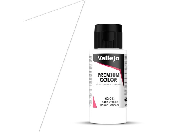 Vallejo Premium Varnish Satin 60ml Premium Airbrush Color - Klarlakk 