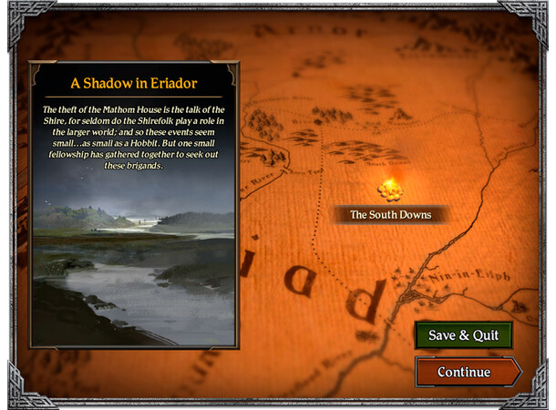 Lord of the Rings Journeys Brädspel Journeys in Middle Earth 