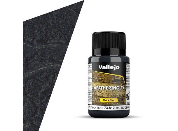 Vallejo Mud Thick Mud Black - 40ml 