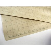 RPG  Battlemat 87x122cm - Rutnät  2,5cm 34 1/2x48” Vändbart rutnät kvadrat/hex