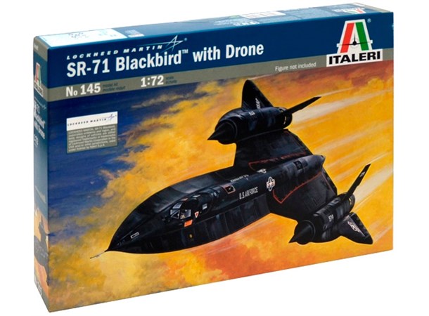 Lockheed SR-71 Blackbird with Drone Italeri 1:72 Byggsats 