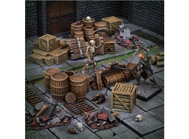 Terrain Crate Dungeon Debris Från Mantic Games - 24 delar 
