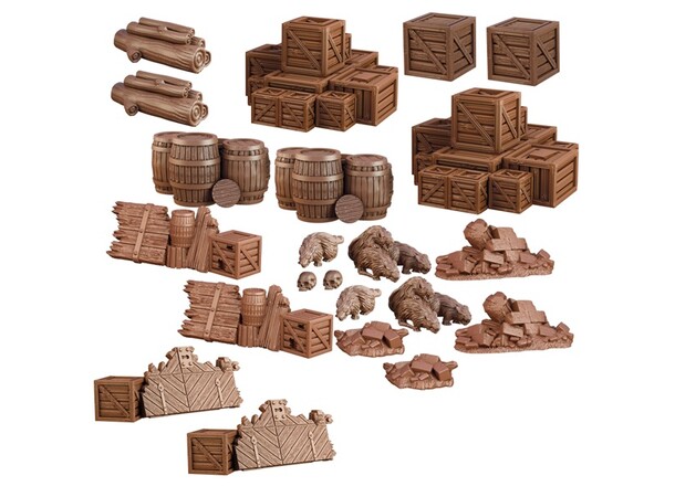 Terrain Crate Dungeon Debris Från Mantic Games - 24 delar 