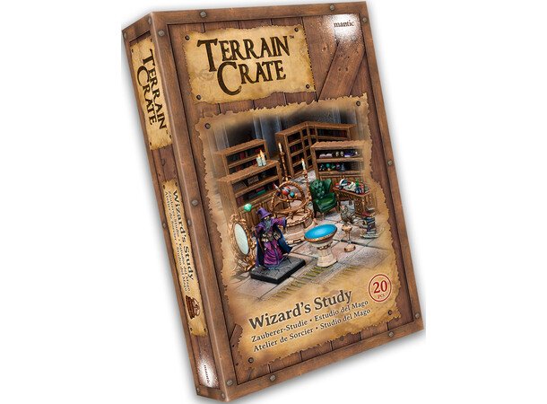 Terrain Crate Wizards Study Från Mantic Games - 20 delar 