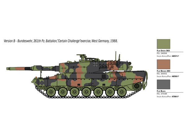 Leopard 2A4 Italeri 1:35 Byggsats 