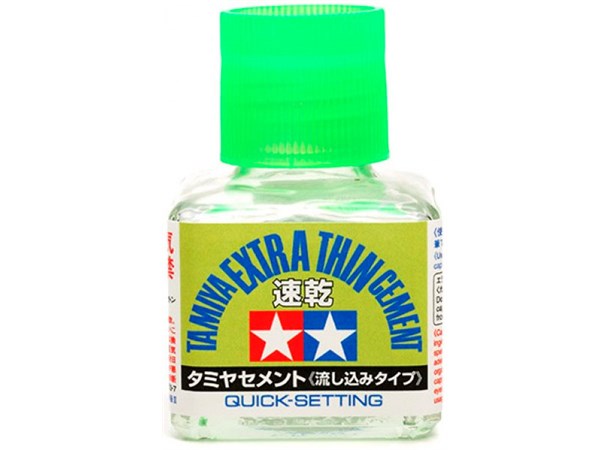 Tamiya Extra-Thin Cement QUICK SET 40ml Quick Setting 