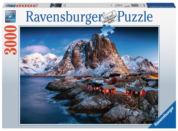Hamnøy Lofoten 3000 bitar Pussel Ravensburger Puzzle 