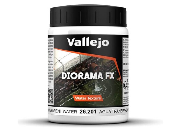 Vallejo Water Transparent Water 200ml Water Texture Acrylic 