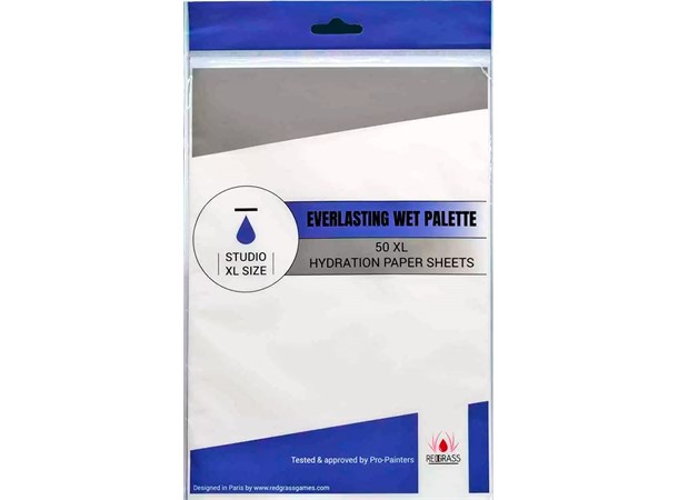 Hydration Paper Sheets StudioXL 20x30 cm 50st till Redgrass Wet Palette Studio XL 