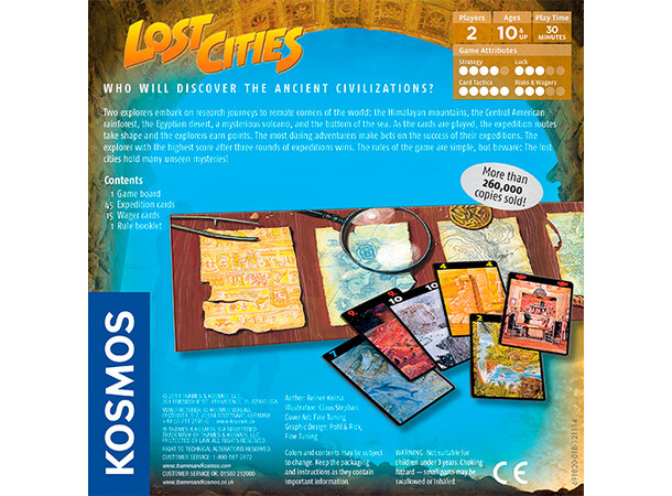 Lost Cities Kortspel Svensk utgåva 