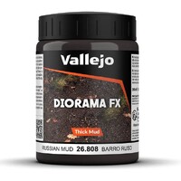 Vallejo Texture Russian Mud 200ml Thick Mud Texture Acrylic