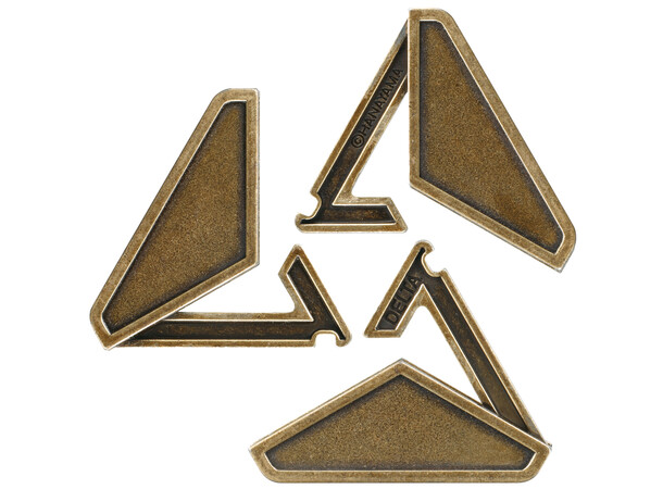 Cast Puzzle 3/6 Delta Hjärngympa metall Svårighetsgrad 3/6 