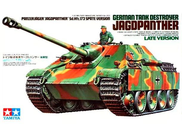 German Tank Destroyer Jagdpanther Late Tamiya 1:35 Byggsats 