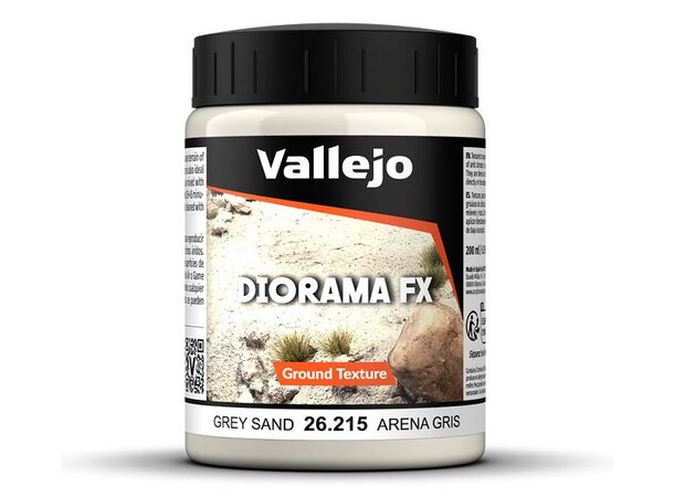 Vallejo Texture Grey Sand 200ml Ground Texture Acrylic 