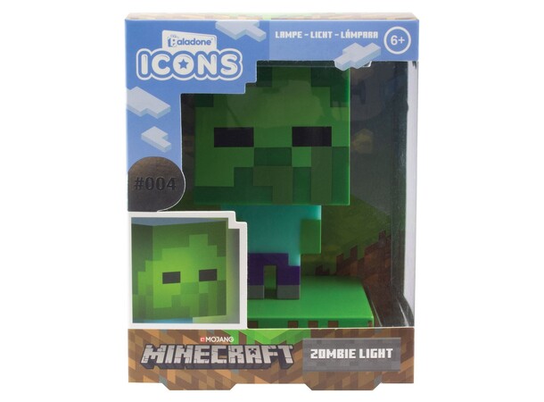 Minecraft Zombie Lampa - 8 cm 