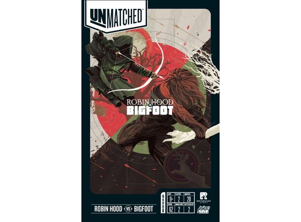 Unmatched Robin Hood/Bigfoot Brädspel 