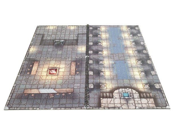 Book Of Battlemats DUNGEON - 80 sidor Spiralbunden - 2,5 cm rutnät 