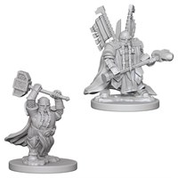 D&D Figur Nolzur Dwarf Paladin Male Nolzur's Marvelous Miniatures - Ej målad