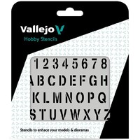 Hobby Stencils Stamp Font Vallejo