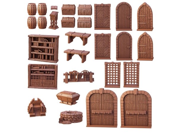 Terrain Crate Dungeon Essential Från Mantic Games - 27 delar 