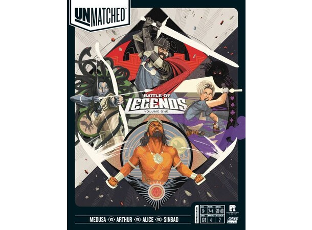 Unmatched Volume One Brädspel Battle Of Legends 