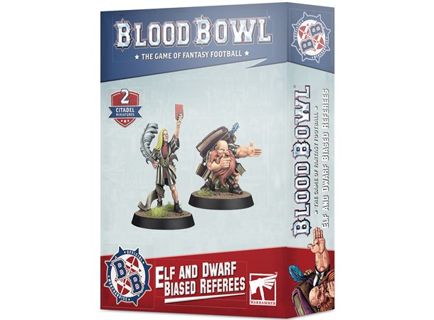 Blood Bowl Player Elf/Dwarf Biased Ref Elf and Dwarf Biased Referee 