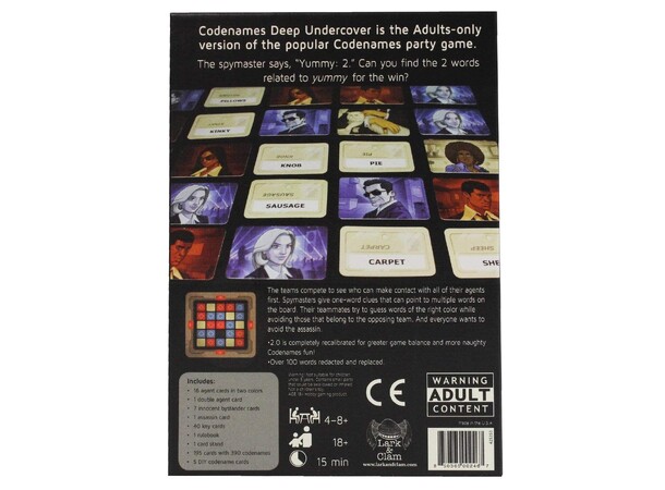Codenames Deep Undercover 2.0 Kortspel 