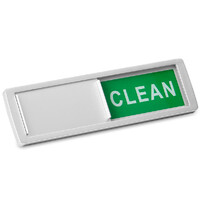 Diskmaskinsskylt  Dirty/Clean Silver 
