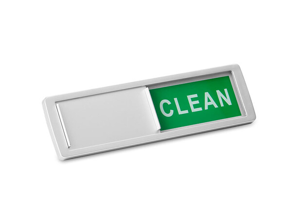 Diskmaskinsskylt  Dirty/Clean Silver 