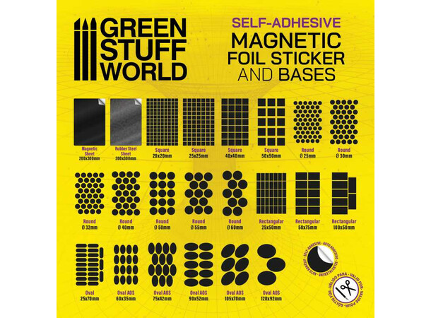 Magnetic Bases - 32mm (36 st) Green Stuff World 