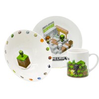 Minecraft Frukostset - 3 delar 