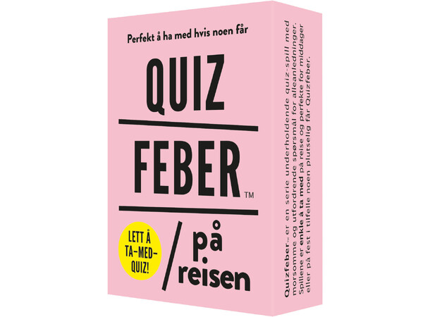 Quizfeber På Reisen Spørrespill 