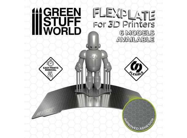 Flexplater för 3D-Printing - 192x120mm Green Stuff World 