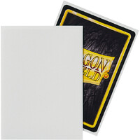 Sleeves Matte White x100 66x91 Dragon Shield Kortskydd m/deckbox